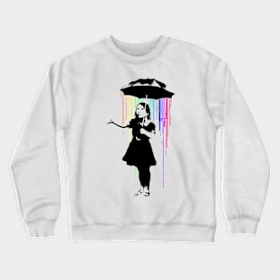 Girl in the rain Crewneck Sweatshirt